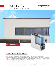 Genesis 75 s integrovanou žalúziou