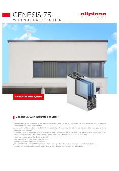 Genesis 75 s integrovanou žalúziou