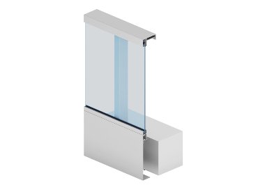 zábradlie RAILING so sklenenou výplňou vybavené lištou